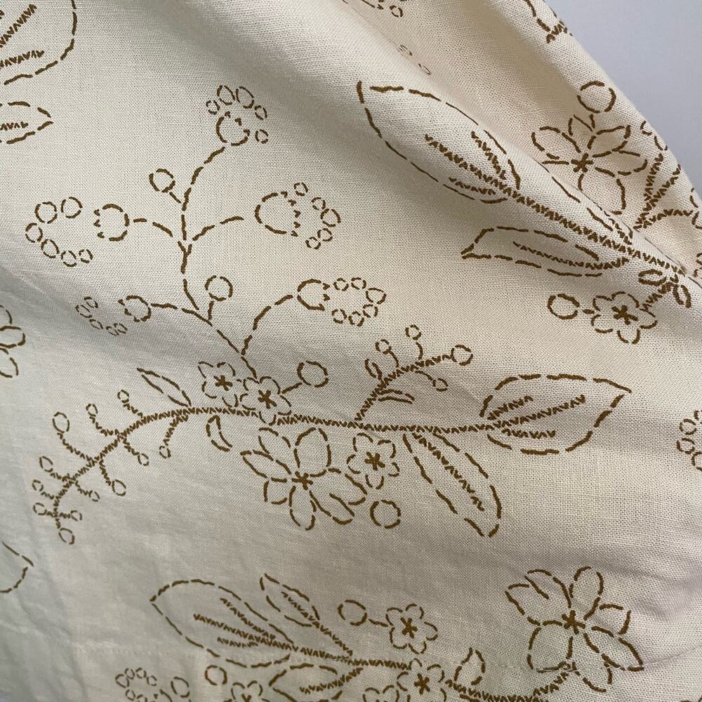 Madewell Cream Floral-Print Midi Dress - Picture 7 of 11